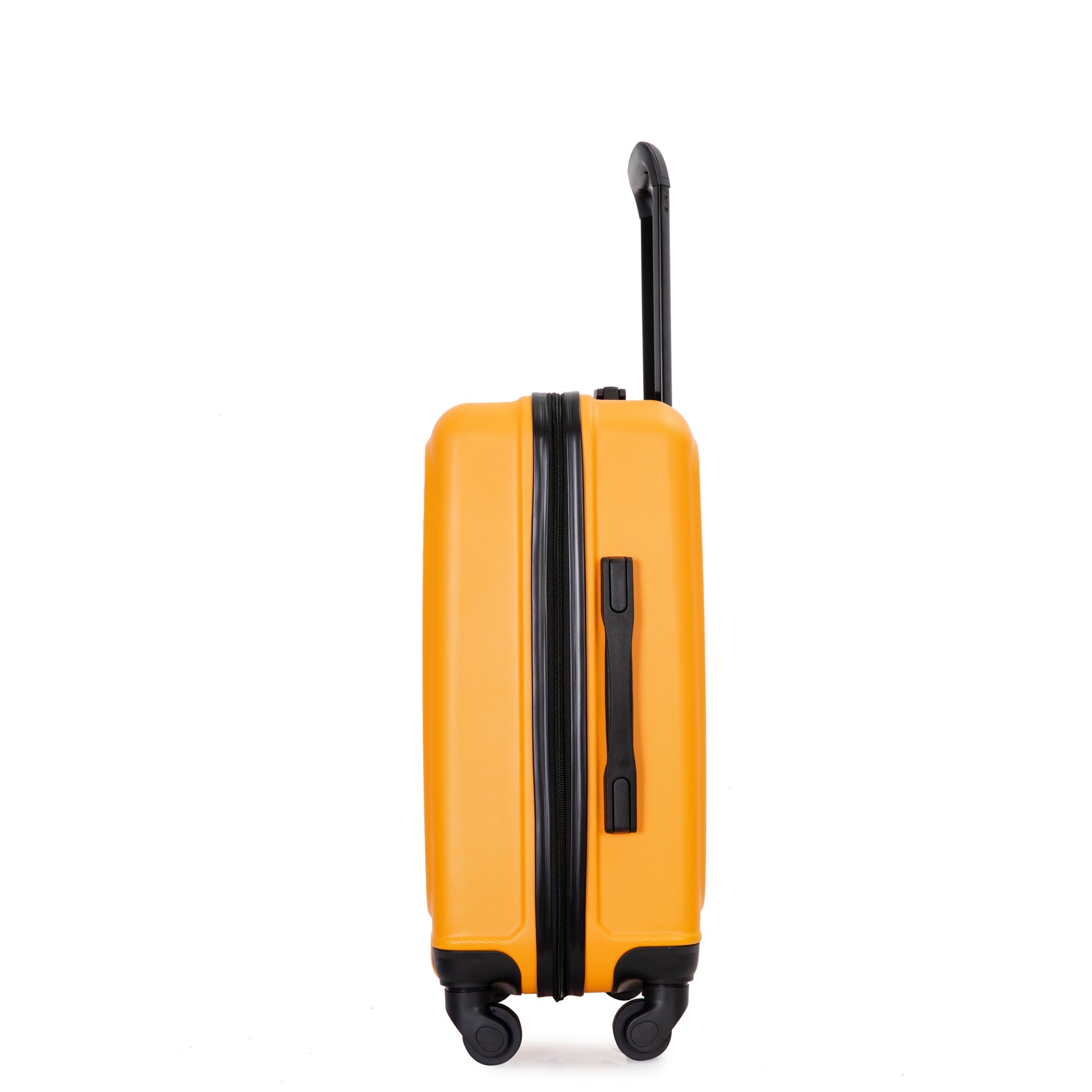 20" Carry On Luggage Lightweight Suitcase, Spinner Wheels, Orange Orange Abs