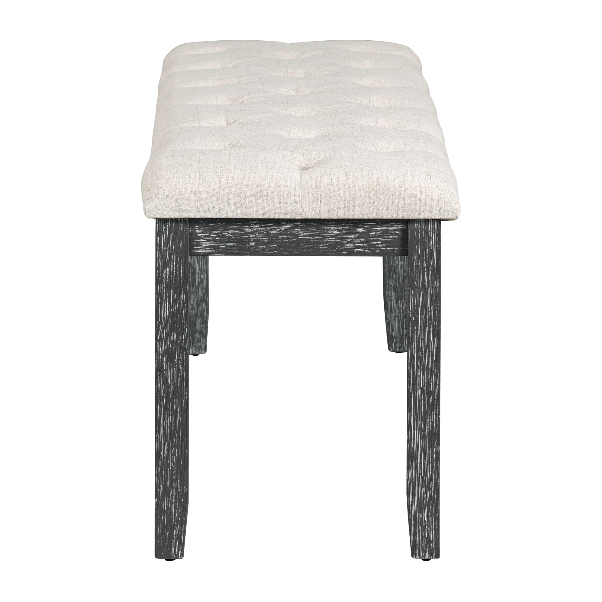 6 Piece Retro Rectangular Dining Table Set, Table With Unique Legs And