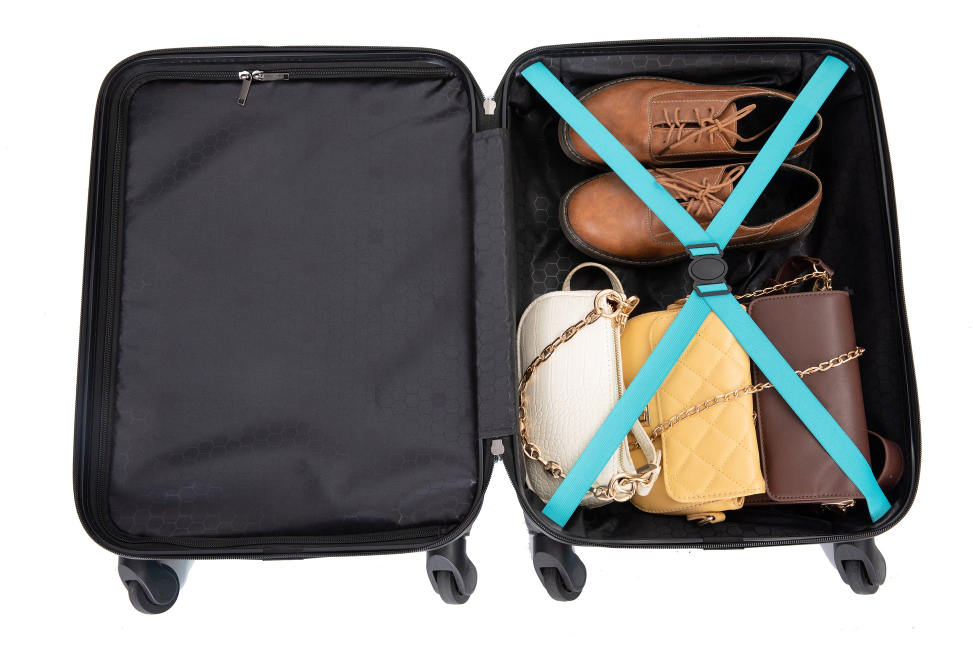 19" Three Piece Carry On Luggage Lightweight