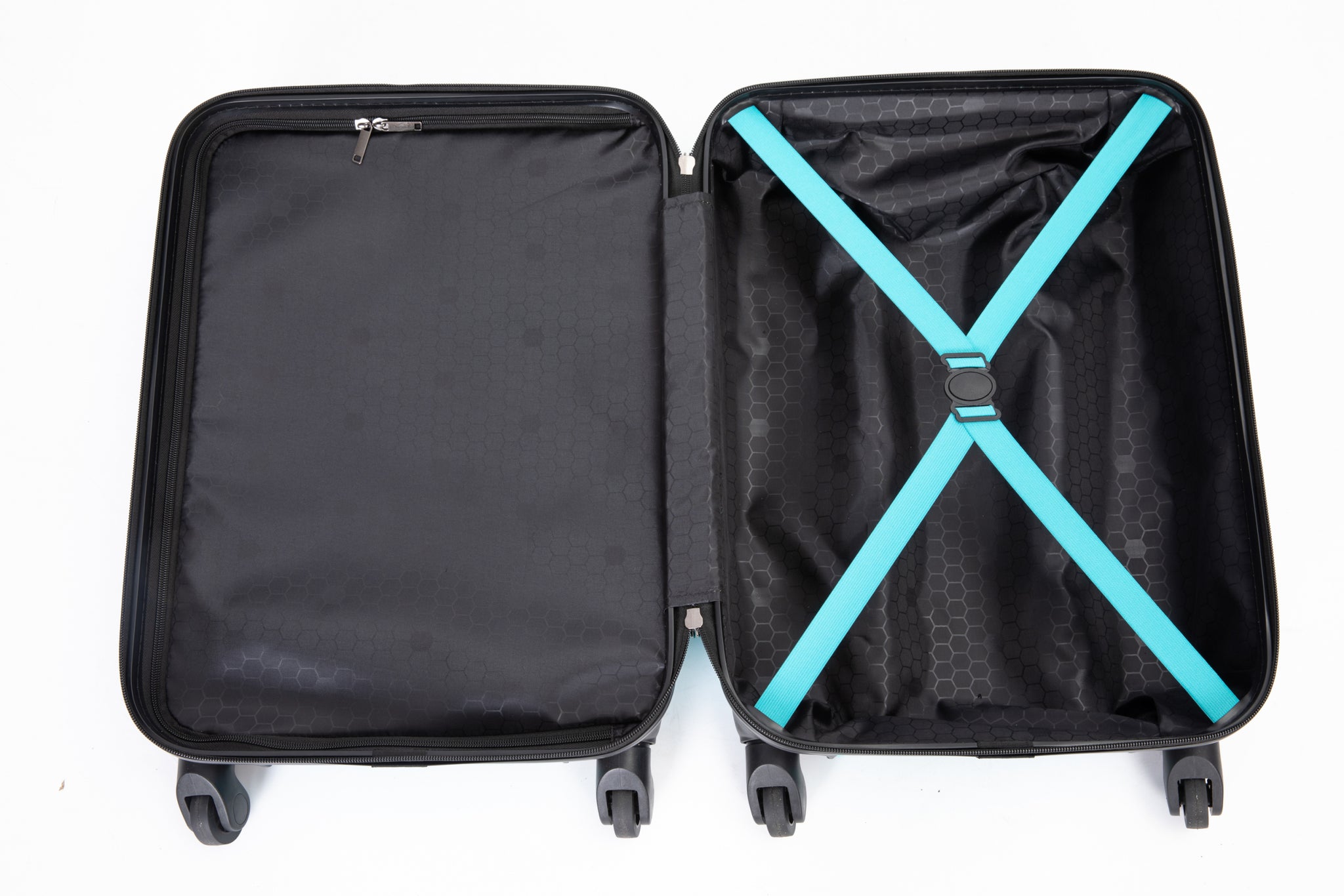 20" Carry on Luggage Lightweight Suitcase, Spinner turquoise-abs