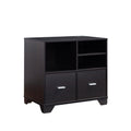 Home Office Printer Stand With Two File Drawers, Multi Shelving, Storage Organizer Red Cocoa Espresso Particle Board