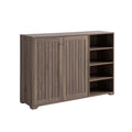 ID USA 223111 Shoe Cabinet Dark Taupe taupe-particle board