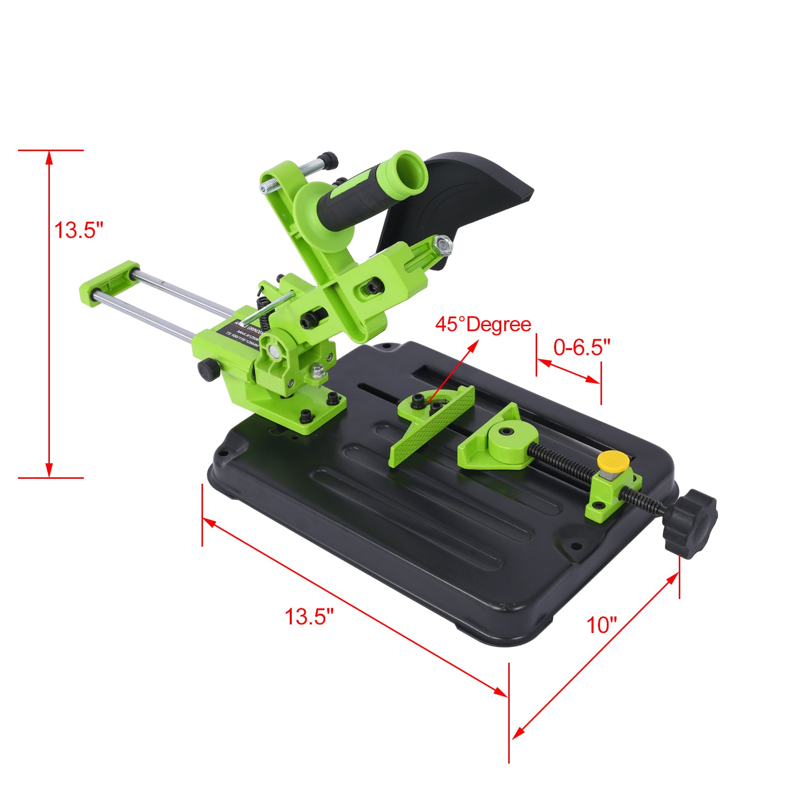 Angle Grinder Fixed Universal Bracket Table Saw Multifunctional Desktop Pull Rodangle Grinding Machine Stand For 100Mm,115Mm, 125 Mmangle Grinder Metalworking Green Metal