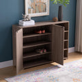 ID USA 223111 Shoe Cabinet Dark Taupe taupe-particle board