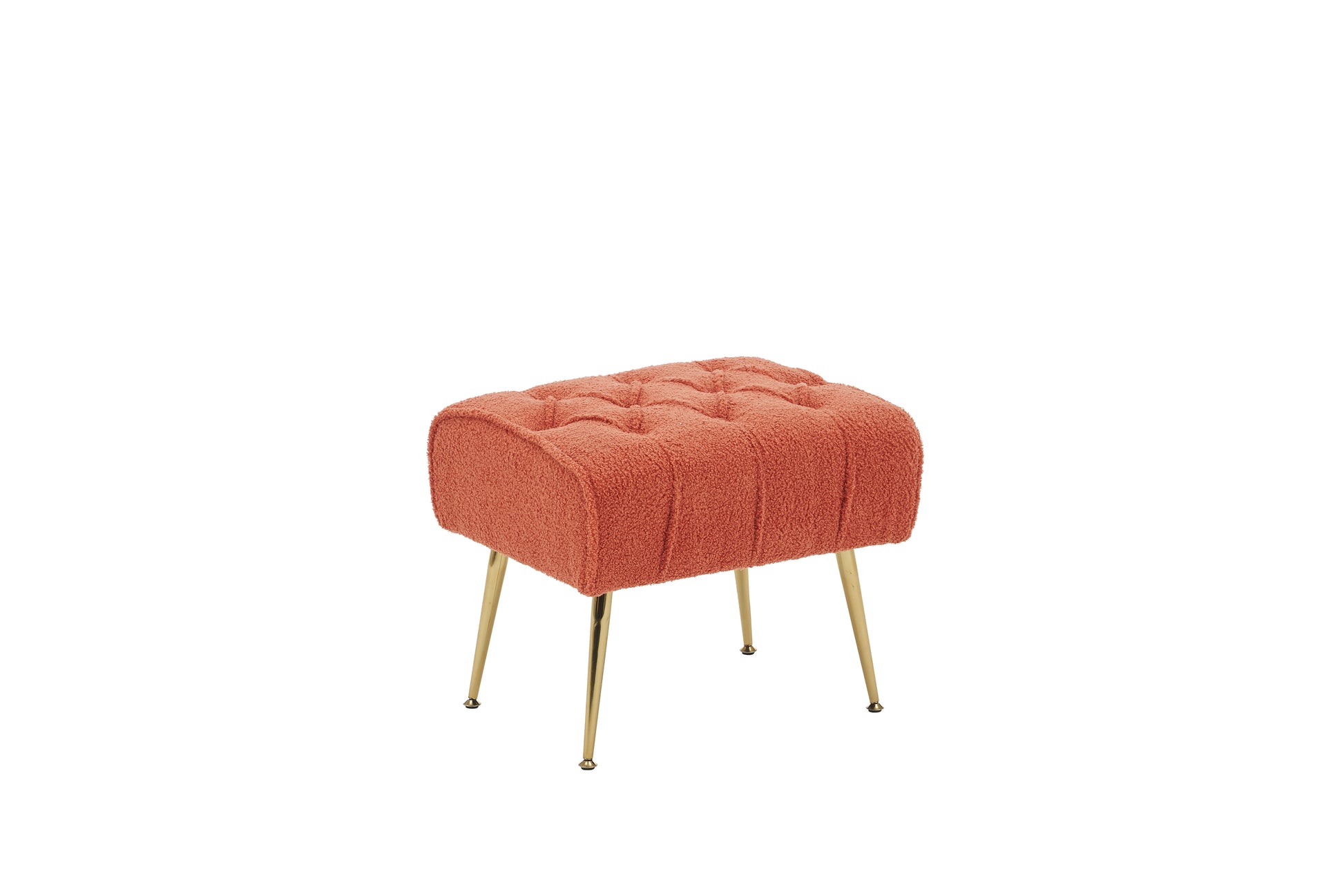 Modern Accent Chair With Ottoman, Comfy Armchair For Living Room, Bedroom, Apartment, Office Brick Red Brick Red Primary Living Space Classic Polyester