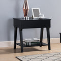 Black End Table, Lift Tabletop Black Particle Board