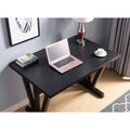 Country Modern Dining Table, Office Table In Red Cocoa Espresso Particle Board