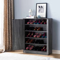 ID USA 202657 Shoe Cabinet Distressed Grey grey-particle board