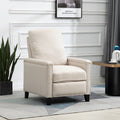 Coolmore Modern Comfortable Upholstered Leisure Chair Recliner Chair For Living Room Beige Velvet