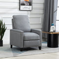 Coolmore Modern Comfortable Upholstered Leisure Chair Recliner Chair For Living Room Gray Velvet