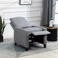 Coolmore Modern Comfortable Upholstered Leisure Chair Recliner Chair For Living Room Gray Velvet