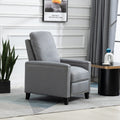 Coolmore Modern Comfortable Upholstered Leisure Chair Recliner Chair For Living Room Gray Velvet