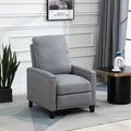 Coolmore Modern Comfortable Upholstered Leisure Chair Recliner Chair For Living Room Gray Velvet