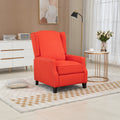 Coolmore Modern Comfortable Upholstered Leisure Chair Recliner Chair For Living Room Red Linen