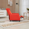Coolmore Modern Comfortable Upholstered Leisure Chair Recliner Chair For Living Room Red Linen