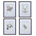 Set Of 4 Botanical Wall Art Prints, Home Decor For Living Room, Dining Room, Bedroom, Hallway, 20