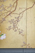 Set Of 2 Cherry Blossom Wall Art Panels, Wall Decor For Living Room Dining Room Office Bedroom, 21.5