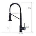 Kitchen Faucet With Pull Out Sprayer Brushed Nickel Stainless Steel Single Handle Kitchen Sink Faucets Black Kitchen Contemporary Ceramic Brass