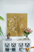 Set Of 2 Cherry Blossom Wall Art Panels, Wall Decor For Living Room Dining Room Office Bedroom, 21.5