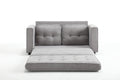3 Fold Sofa,Convertible Futon Couch Sleeper Sofabed,Space Saving Seat,Pull Out Couch Bed For Living Room,Dark Gray & Light Gray & Beige,Velvet Linen Fabric Light Gray Velvet Wood Primary Living Space Medium Soft Loose Back American Design,Classic,Luxury