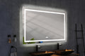 bathroom led mirror is multi functional and each white-aluminium