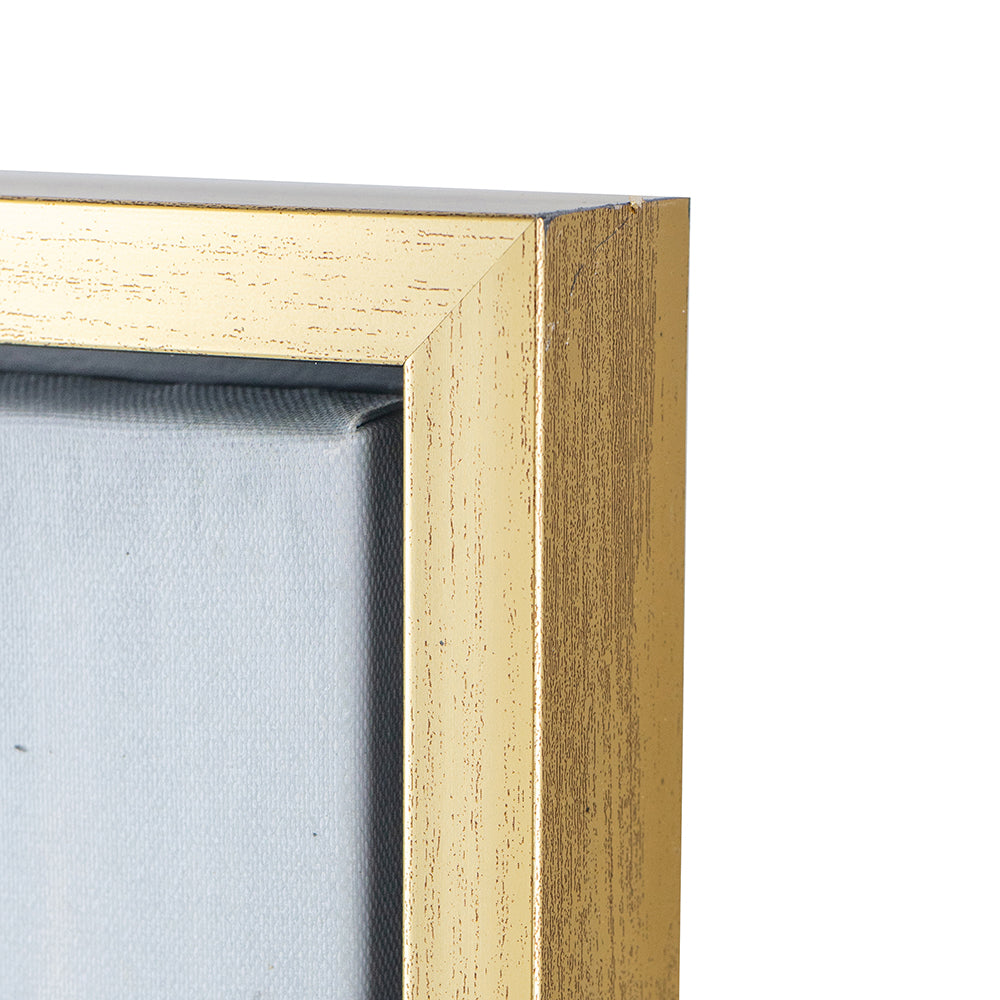 39.5" X 39.5" Modern Oil Painting, Square Framed Wall Art For Living Room Dining Room Office Multicolor Polyester