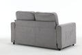 3 Fold Sofa,Convertible Futon Couch Sleeper Sofabed,Space Saving Seat,Pull Out Couch Bed For Living Room,Dark Gray & Light Gray & Beige,Velvet Linen Fabric Light Gray Velvet Wood Primary Living Space Medium Soft Loose Back American Design,Classic,Luxury
