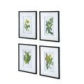 Set Of 4 Botanical Flower Wall Art, Home Decor For Living Room, Dining Room, Bedroom, Hallway, 20