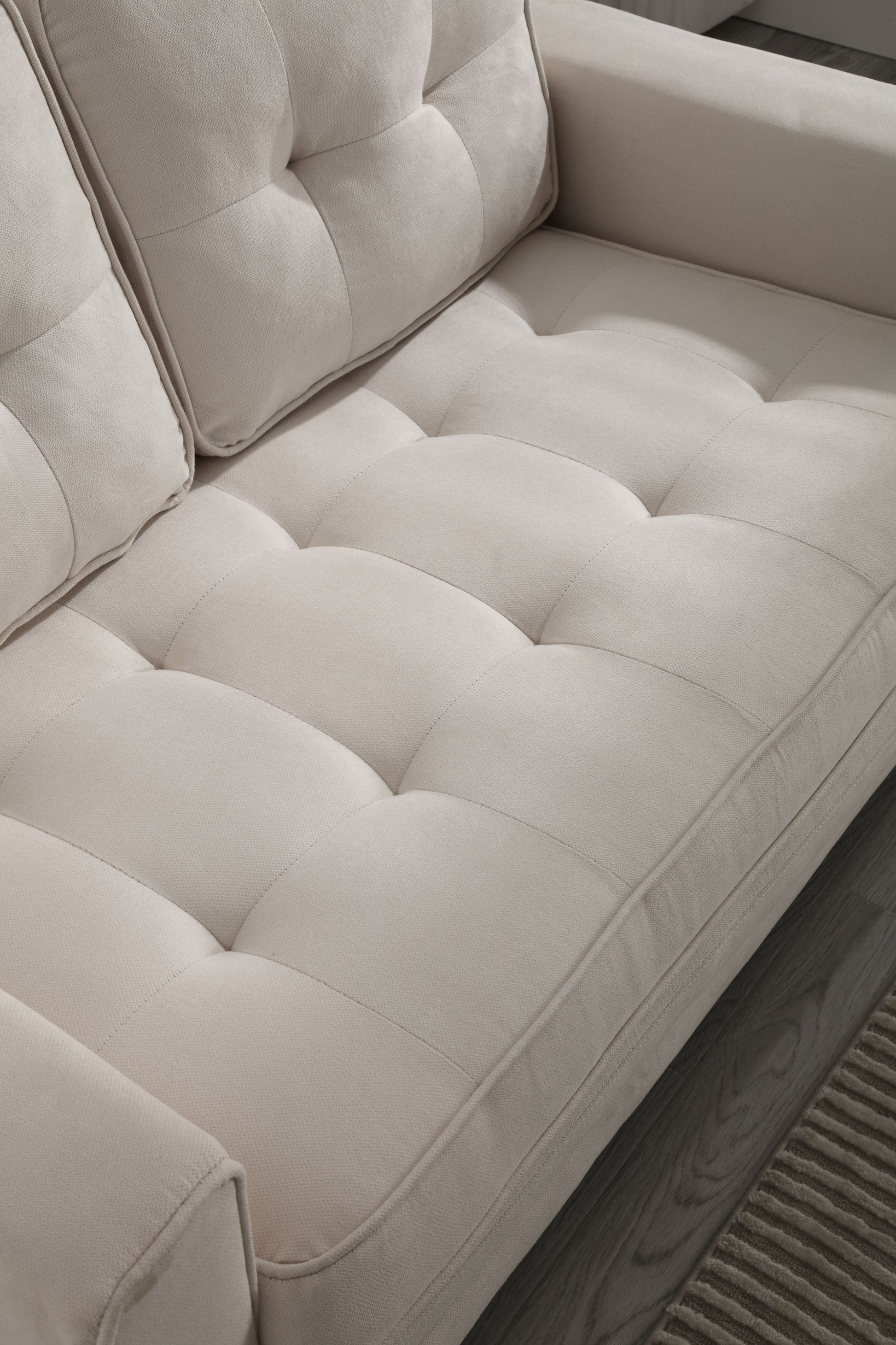 3 Fold Sofa,Convertible Futon Couch Sleeper Sofabed,Space Saving Seat,Pull Out Couch Bed For Living Room,Dark Gray & Light Gray & Beige,Velvet Linen Fabric Beige Velvet Wood Primary Living Space Medium Soft Loose Back Modern Square Arms Velvet 2 Seat