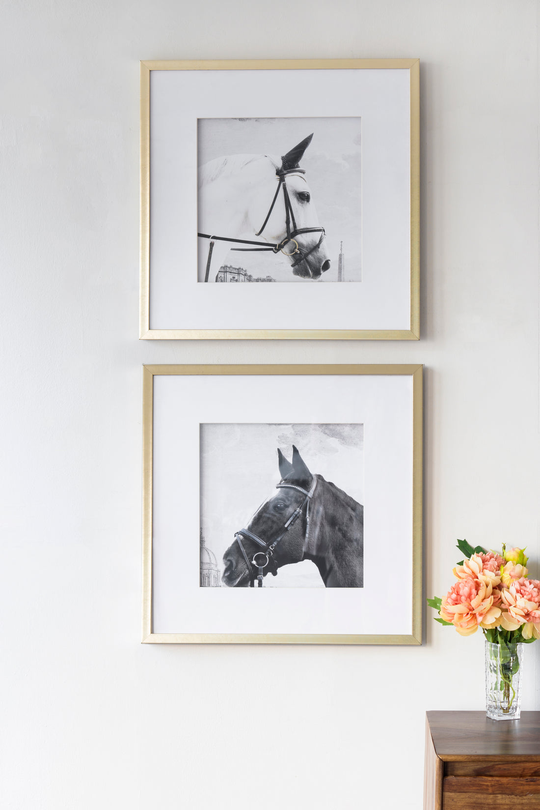 Set of 2 Wall Art Horse Animal Printing, Wall