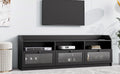 Sleek & Modern Design Tv Stand With Acrylic Board Door, Chic Elegant Media Console For Tvs Up To 65