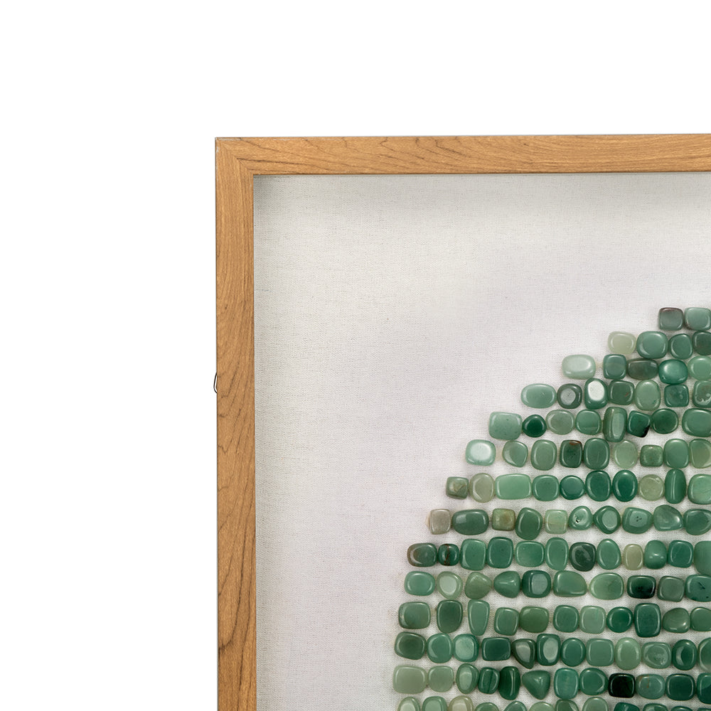 23.5" X 23.5" Elos Stone Shadow Boxes Wall Art, Set Of 2 Multicolor Plastic