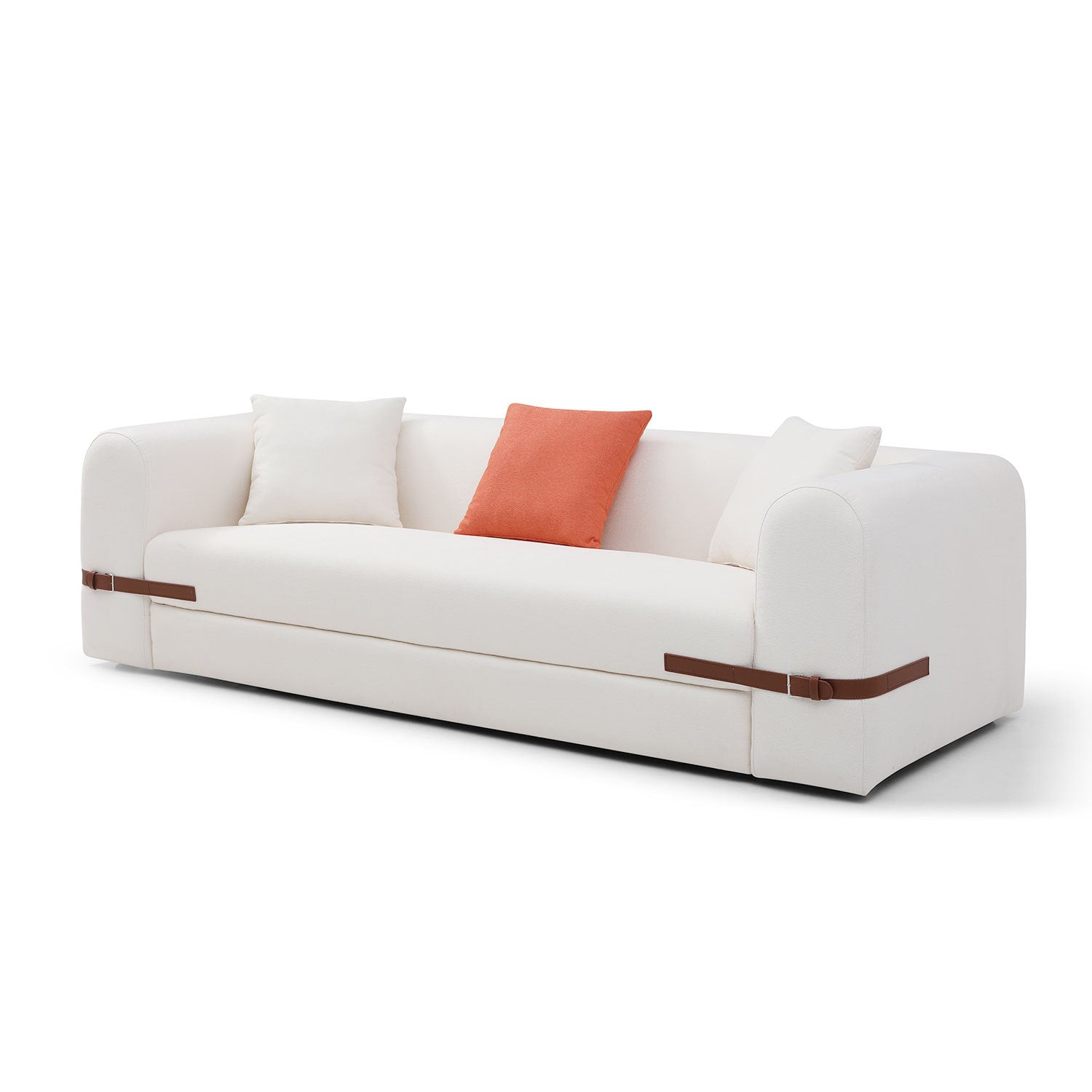 Modern Sofa Couch Ergonomics Design sofa for Living beige-fabric