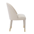 Coolmore Accent Chair ,Leisure Single Chair With Solid Wood Foot,2Pc Set Beige Velvet