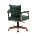 Coolmore Computer Chair Office Chair Adjustable Swivel Chair Fabric Seat Home Study Chair Emerald Boucle