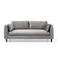 78.74Inch 2 Seat Upholstered Loveseat Sofa Modern Couch, Luxury Classic For Living Room Bedroom Apartment Office Grey Fabric