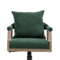 Coolmore Computer Chair Office Chair Adjustable Swivel Chair Fabric Seat Home Study Chair Emerald Boucle