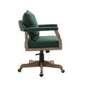 Coolmore Computer Chair Office Chair Adjustable Swivel Chair Fabric Seat Home Study Chair Emerald Boucle