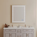 36 28 Inch Led Lit Bathroom Mirror, Wall Mounted Anti white-glass