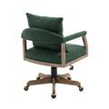 Coolmore Computer Chair Office Chair Adjustable Swivel Chair Fabric Seat Home Study Chair Emerald Boucle