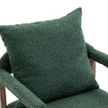 Coolmore Computer Chair Office Chair Adjustable Swivel Chair Fabric Seat Home Study Chair Emerald Boucle