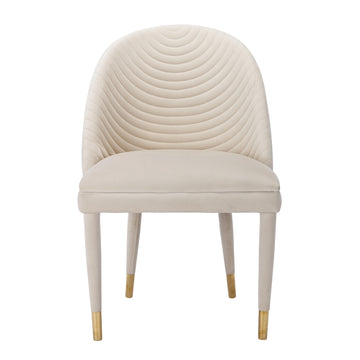 Coolmore Accent Chair ,Leisure Single Chair With Solid Wood Foot,2Pc Set Beige Velvet