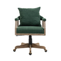 Coolmore Computer Chair Office Chair Adjustable Swivel Chair Fabric Seat Home Study Chair Emerald Boucle