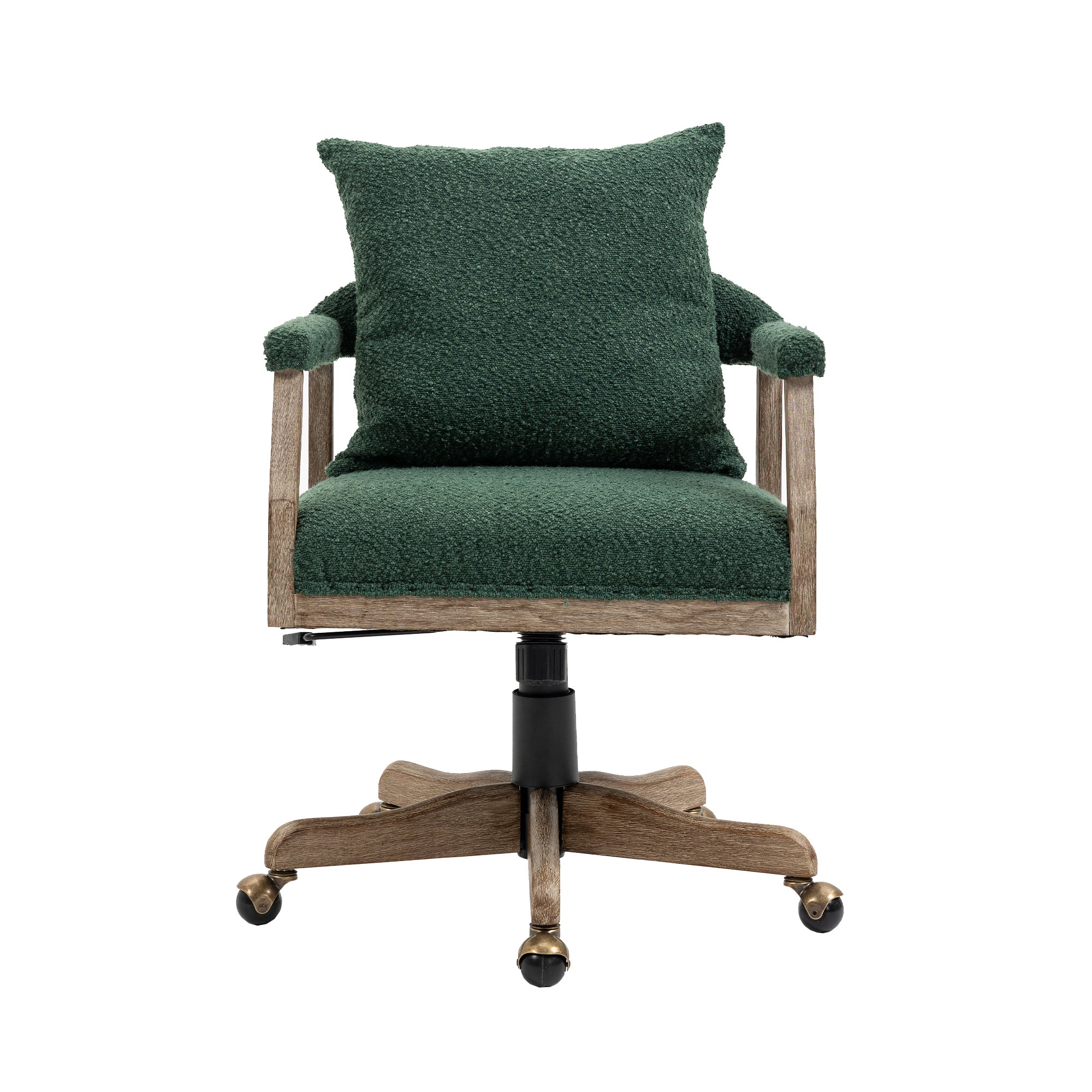 COOLMORE Computer Chair Office Chair Adjustable Swivel emerald-boucle