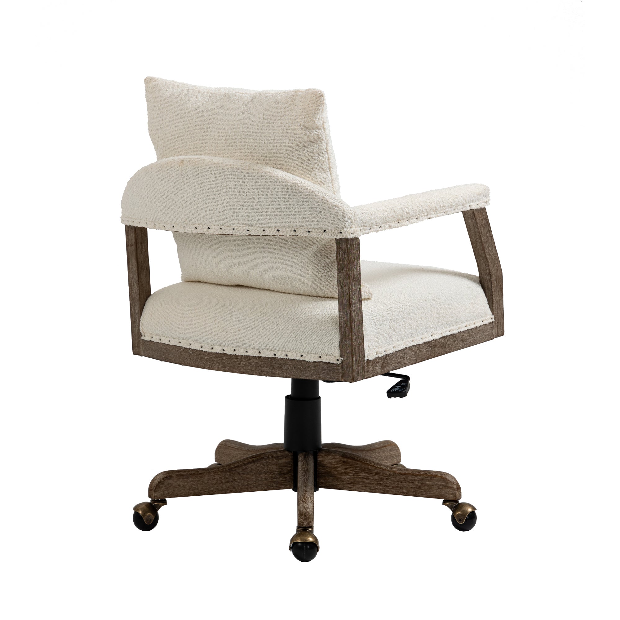 COOLMORE Computer Chair Office Chair Adjustable Swivel beige-boucle