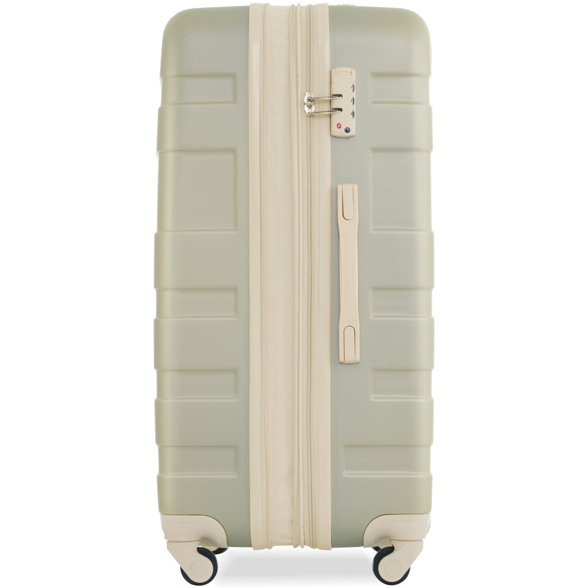 Luggage Sets Model Expandable Abs Hardshell 3Pcs Clearance Luggage Hardside Lightweight Durable Suitcase Sets Spinner Wheels Suitcase With Tsa Lock 20''24''28'' Golden Green Amd Beige Green Abs