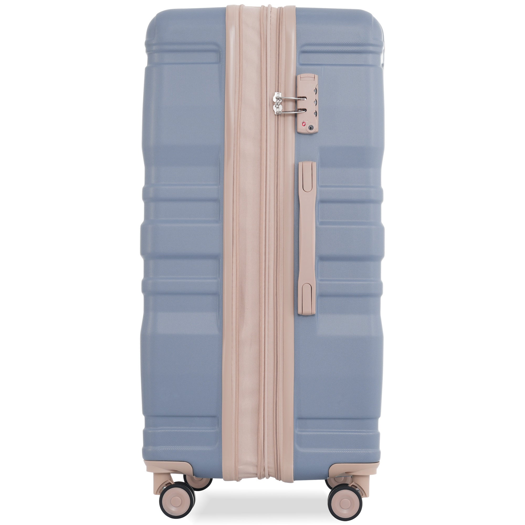 Luggage Sets 4 Piece, Expandable ABS Durable Suitcase blue-abs
