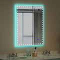 40 32 inch LED Bathroom Mirror with Lights Backlit RGB white-aluminium