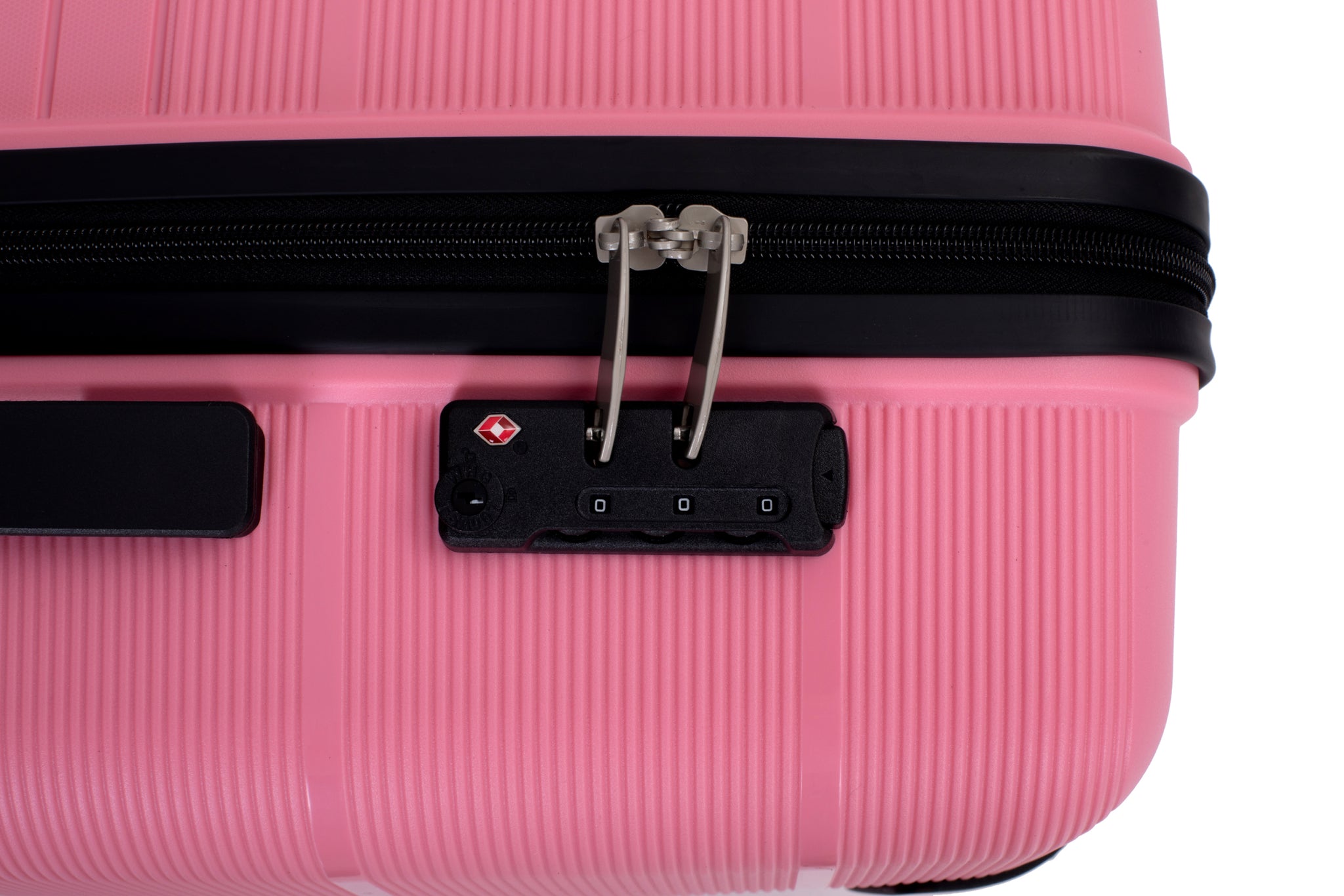 Hardshell Suitcase Double Spinner Wheels PP Luggage pink-polypropylene
