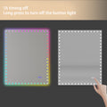 40 32 inch LED Bathroom Mirror with Lights Backlit RGB white-aluminium